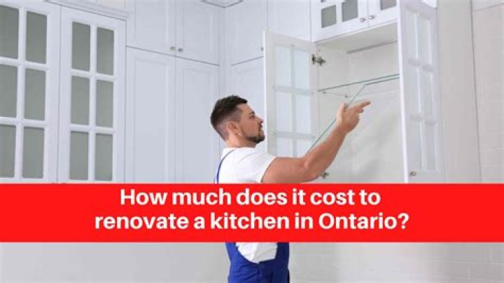 How much does it cost to renovate a kitchen in Ontario