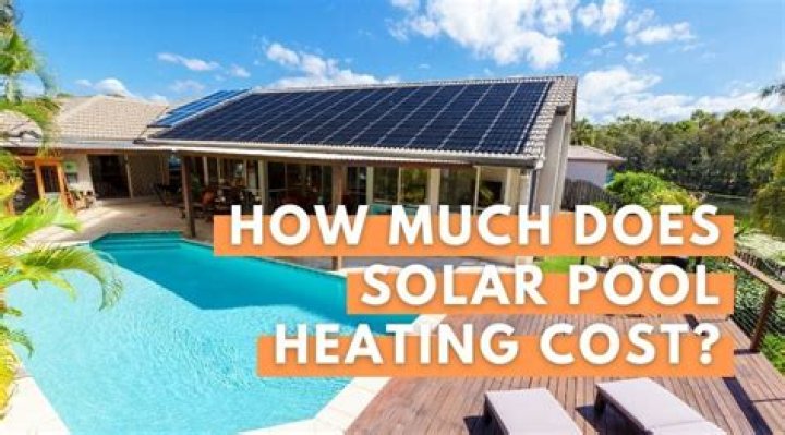 How much does solar pool heating cost