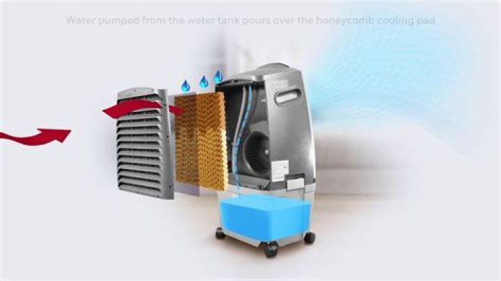 How often should evaporative cooler dump water