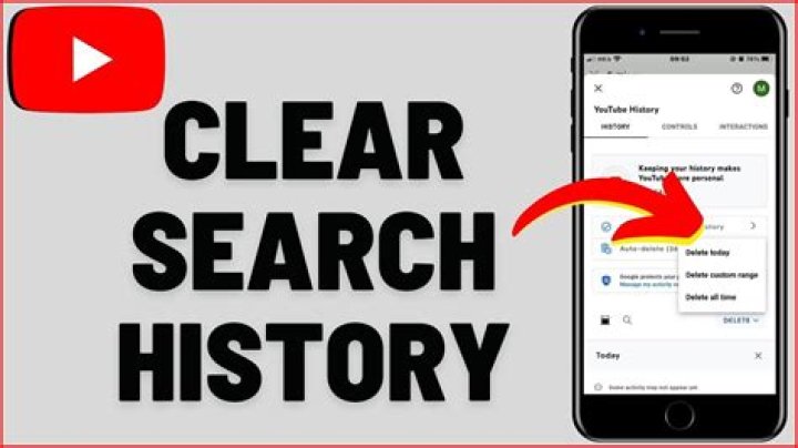 How to clear youtube search history