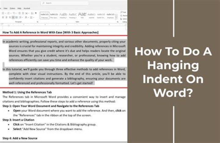 How To Do A Hanging Indent On Word