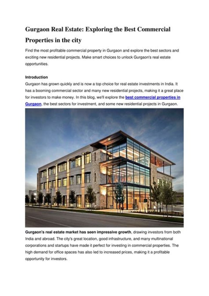 How To Find Best Commercial Properties?