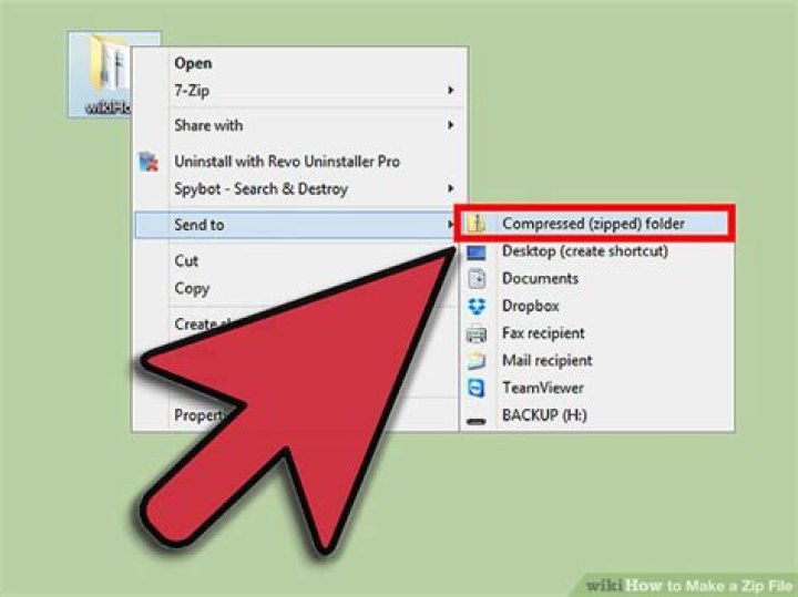 How to make a zip folder