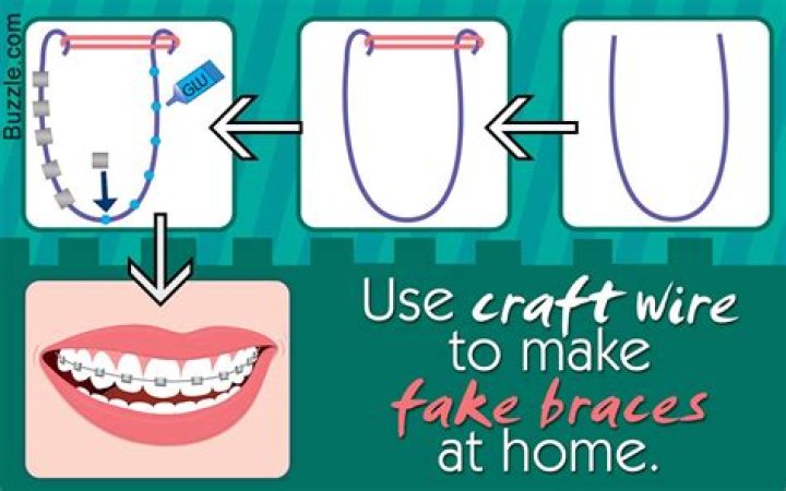How To Make Fake Braces Without Earring Backs