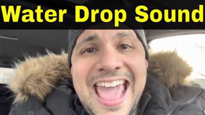 How To Make Water Drop Sound