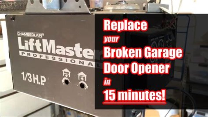 How to replace garage door opener