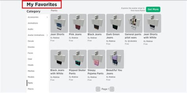 How To See Your Favorites On Roblox
