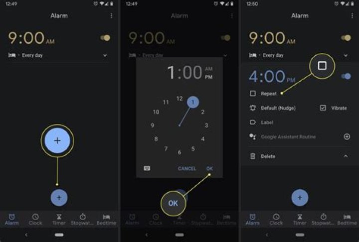 How to set alarm on android