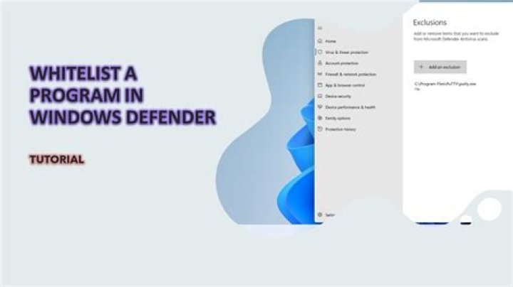 How To Whitelist Apps In Windows Defender