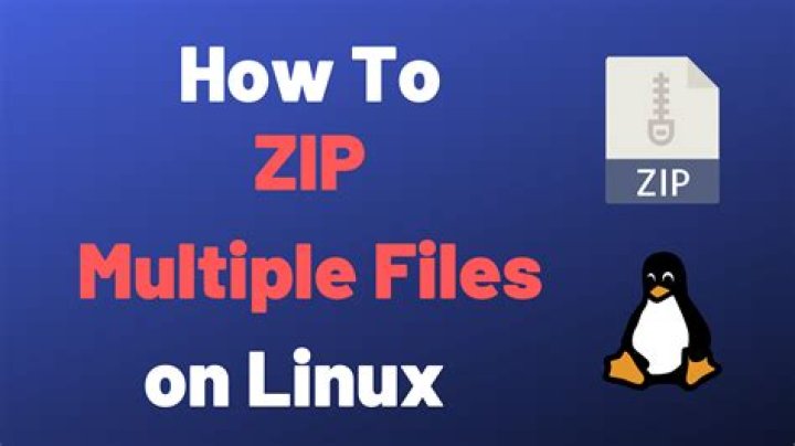 How zip multiple files in Linux