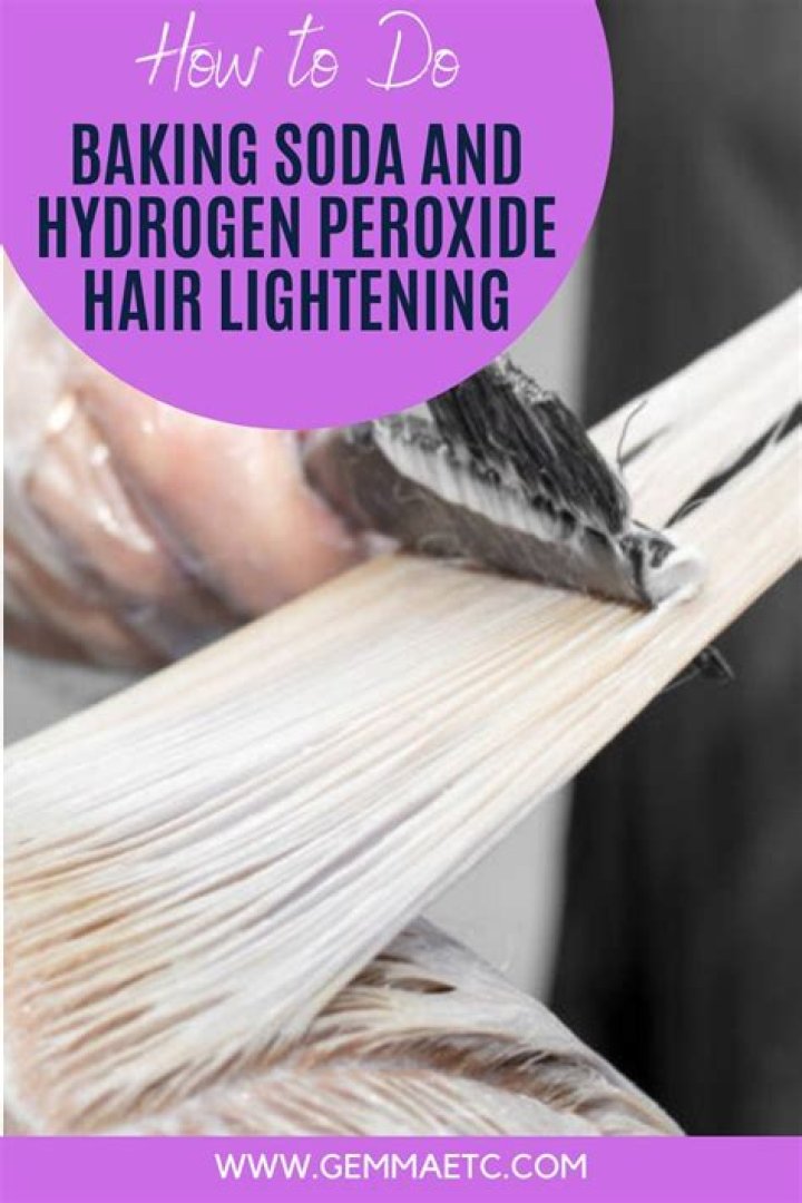Hydrogen Peroxide And Baking Soda Hair