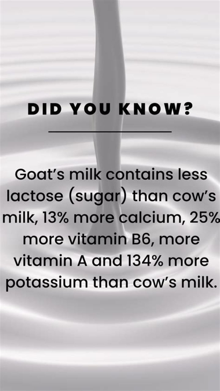 Is goats milk better for you