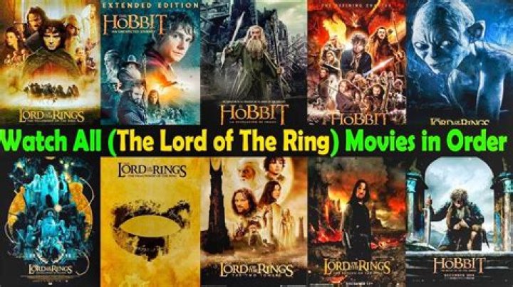 Lord of the rings movie order