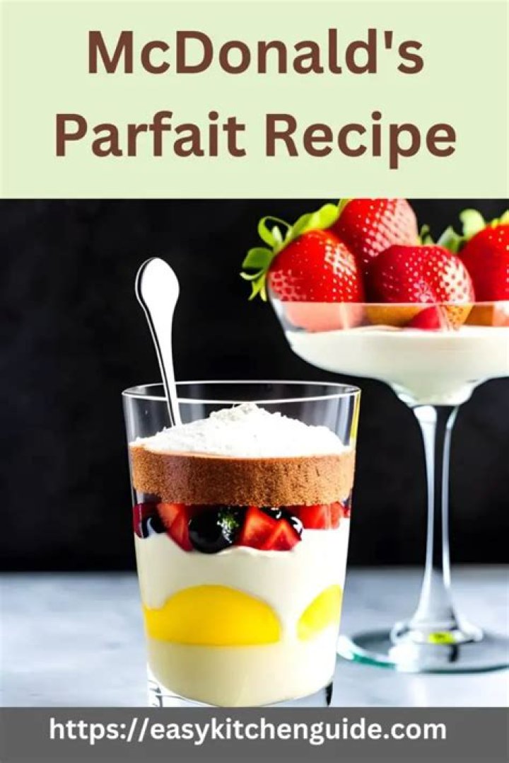 Mcdonalds Parfait - How To Discuss