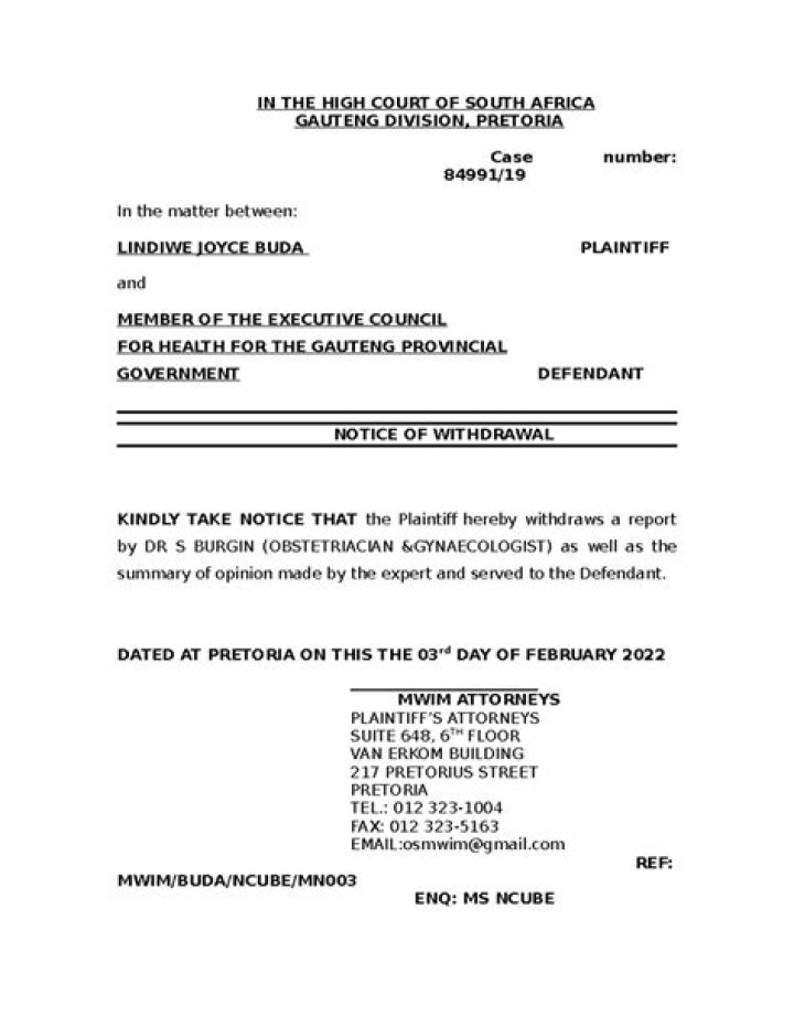 Notice of withdrawal - How To Discuss