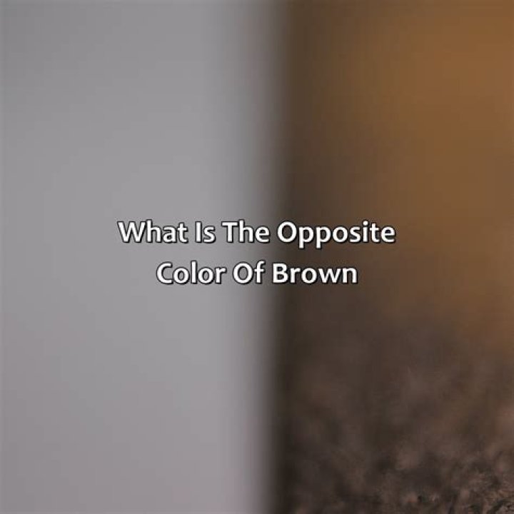 Opposite Of Brown - How To Discuss