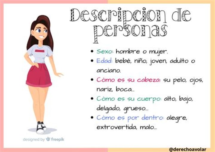 ¿Qué es la descripción de una persona