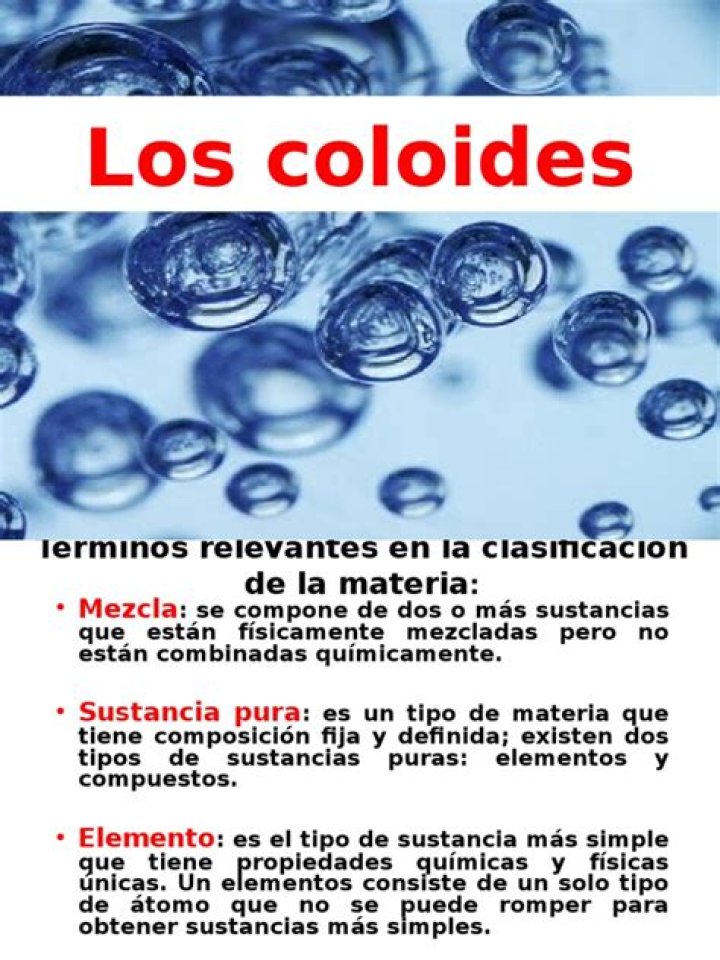 ¿Qué tipo de mezcla es un coloide