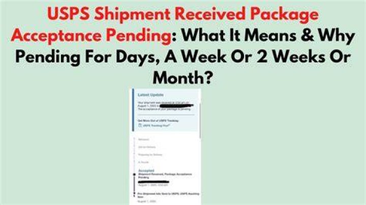 Question: What Does Usps Acceptance Pending Mean