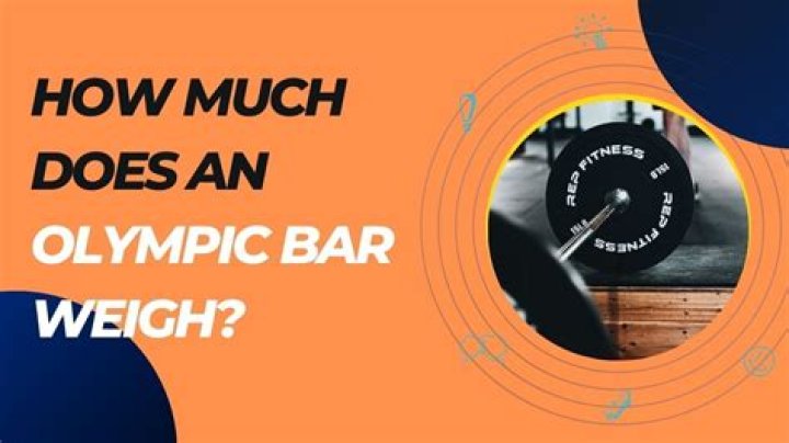 Quick Answer: How Much Is An Olympic Bar