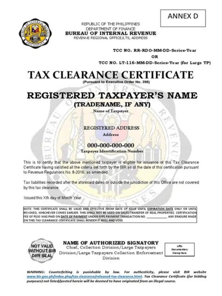 Registration Not To Be Issued Tax Unpaid