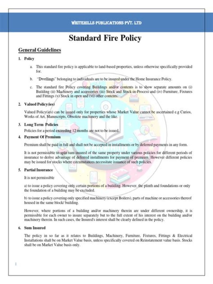 Standard fire policy (sfp) - How To Discuss
