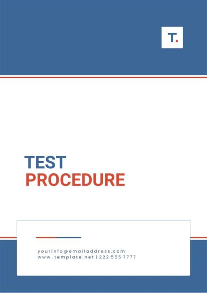 Test procedure - How To Discuss