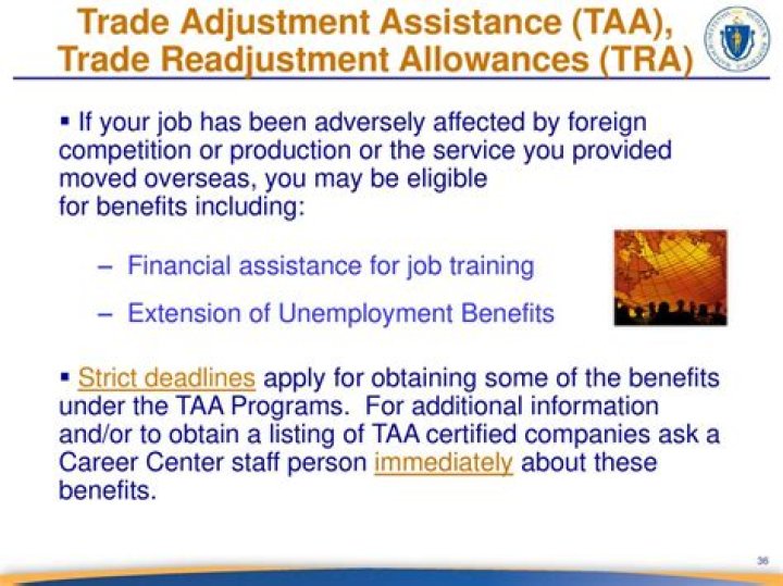 Trade readjustment allowance (TRA) - How To Discuss