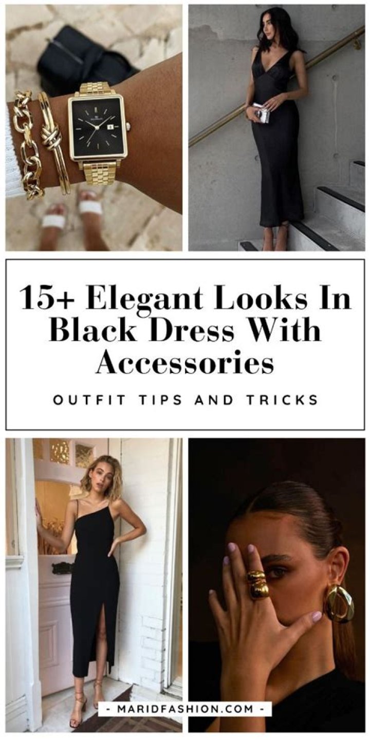 What accessories go with a black dress