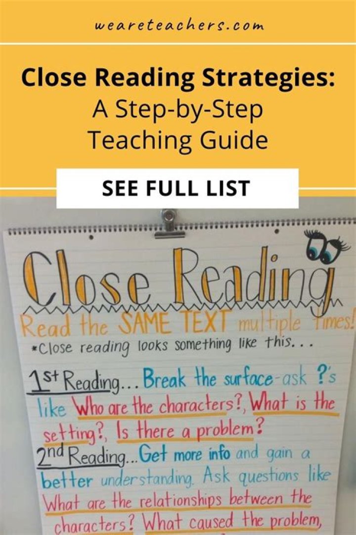 What are close reading techniques