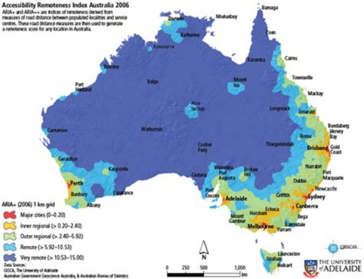 What are metro areas in Australia
