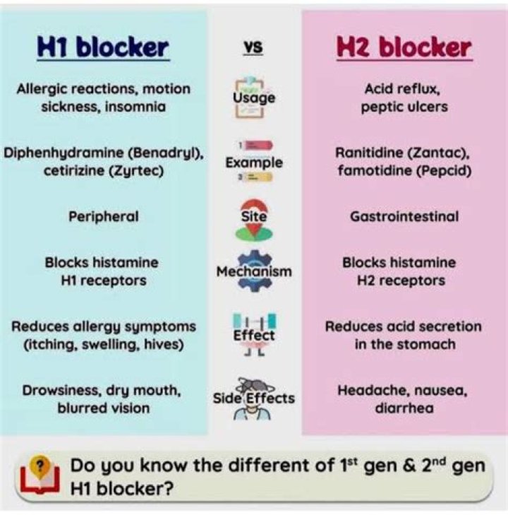 What are some brands of h2 blockers