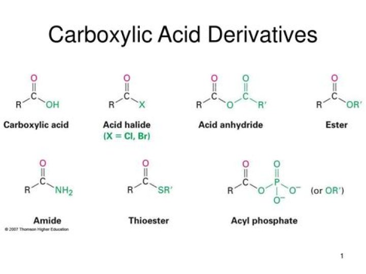 What are the carboxylic acid derivatives