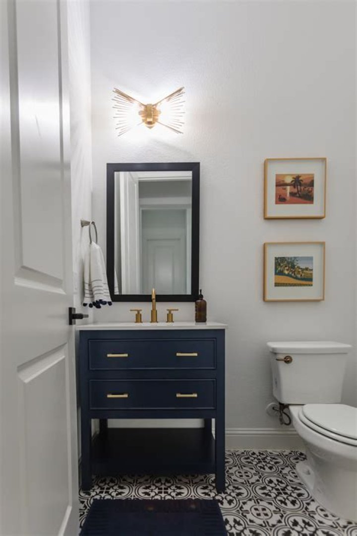 What are the dimensions of a small powder room