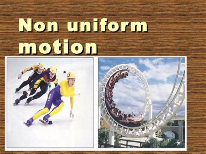 What are the examples of non uniform motion