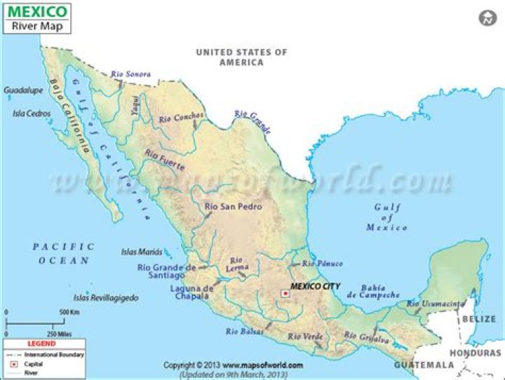 What are the major rivers of Mexico