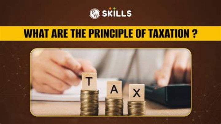 What are the primary principles of taxation