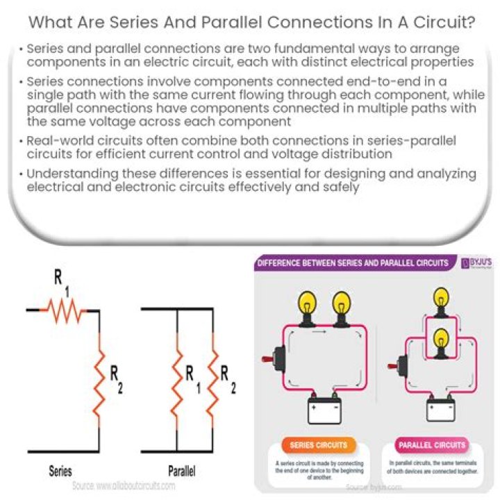What are the rules for series and parallel circuits