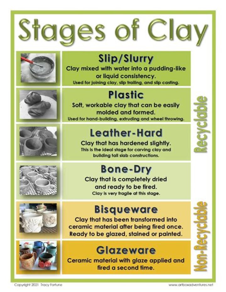 What are the stages of clay