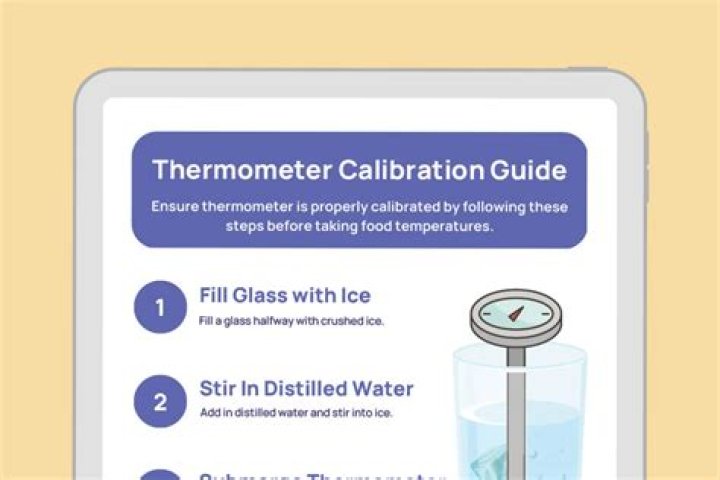 What are the steps to calibrate a thermometer
