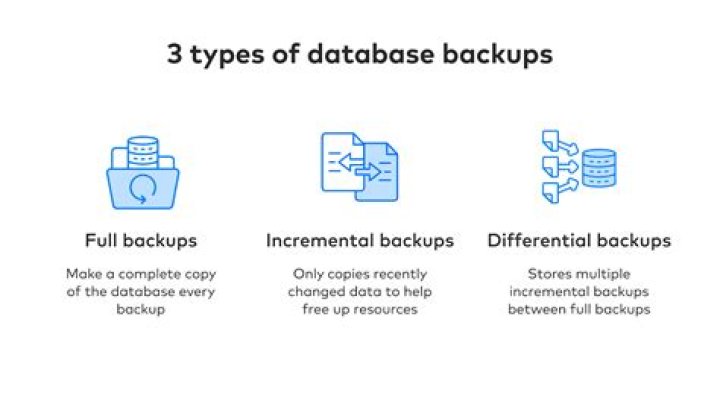 What are the types of backups in RDS database
