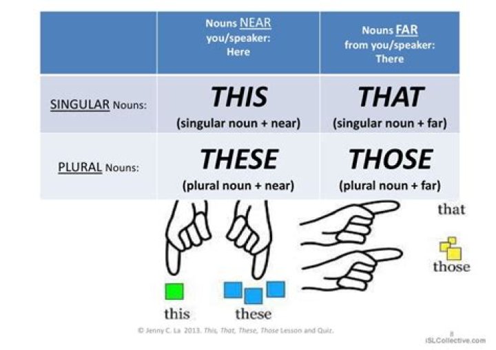 What are this that these those called