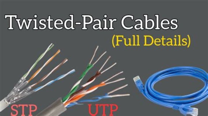 What are twisted pair cables used for