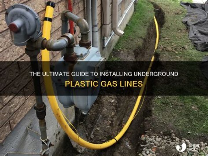 What are underground gas lines made of