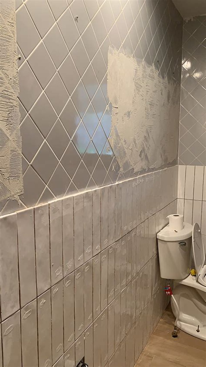 What can I put over bathroom tiles