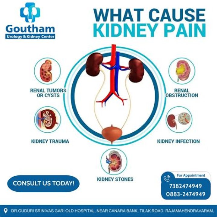 What causes kidney pain in females