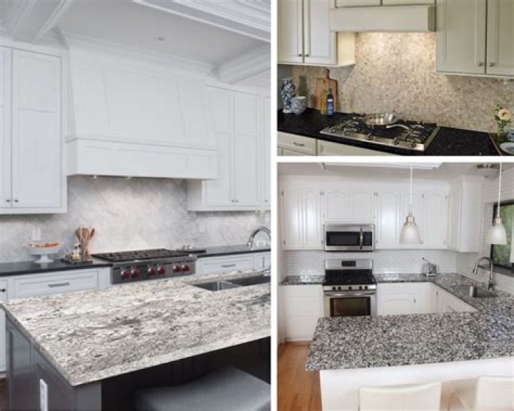 What color granite countertops look best with white cabinets