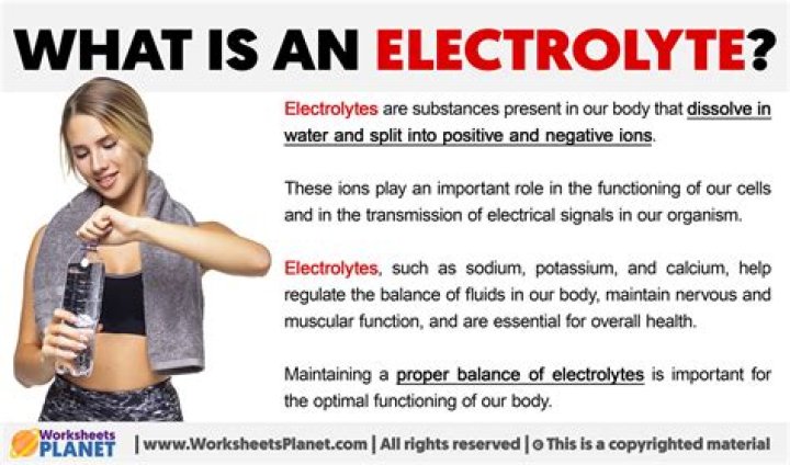 What do electrolytes do in your body