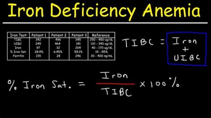 What does a low iron binding capacity mean
