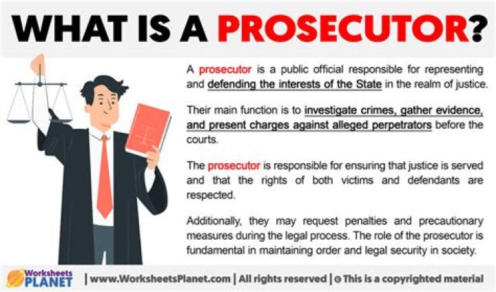 What does a prosecutor do